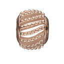 Dotted Line rose - forgyldt sølv charm - 630-R130