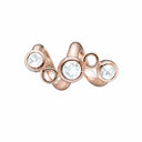 Topaz Twist rose - forgyldt sølv charm - 630-R137