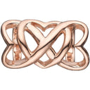 ETERNITY - rosaforgyldt sølv - charm - 630-R167