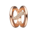 Simplicity rose - forgyldt sølv charm - 630-R88