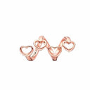 FAMILY HEARTS -rosaforgyldt sølv - charm - 630-R91