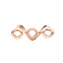 Sparkling Harmony rose - forgyldt sølv charm - 630-R94