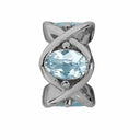 Sky Topaz - sølv charm - 630-S06Sky