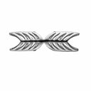 Arrows of love - sølv charm - 630-S141