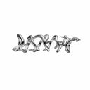 Long Leaves - sølv charm - 630-S142