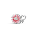 Pink Marguerite - Sølv Charms - 630-S237