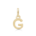 8 kt guld vedhæng bogstav G - 7 x 64 x 33 mm