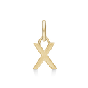 8 kt guld vedhæng bogstav X - 7 x 63 x 33 mm