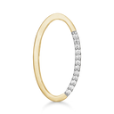 8 kt guld vedhæng bogstav O med zirconia - 18 x 95 x 4 mm