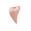 Brushed Heart rose - forgyldt charm - 650-R01