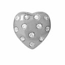 Heart of Love - sølv charm - 650-S12White