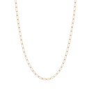 8 kt guld collier aflange tynde led Længde 45 cm