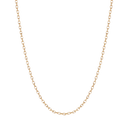 8 kt guld collier små ovale led Længde 45 cm