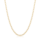 8 kt. guld collier aflange led. Længde 43 cm.