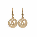 The World ørering m. labgrown diamant - Forgyldt sølv - 670-G22