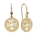 PLANT A TREE - ørering - forgyldt sølv - 670-G33