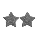 Sparkling Stars ørestikker - Sort rhodineret sølv - 671-B04