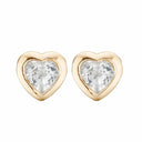 Topaz Hearts ørestikker - Forgyldt sølv - 671-G16