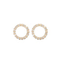 Topaz Circles ørestikker - Forgyldt sølv - 671-G36