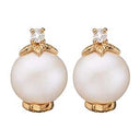 Topaz Pearl ørestikker - Forgyldt sølv - 671-G40