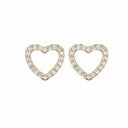 Topaz Sparkling Hearts - Forgyldt sølv - ørestikker 671-G46