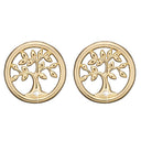 Diamond Tree of Life ørestikker m. labgrown diamant- Forgyldt sølv - 671-G57
