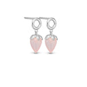 Pink Chalcedony - Sølv Øreringe - 671-S104-pink