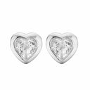 Topaz Hearts ørestikker - Sølv - 671-S16