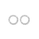 Topaz Circles ørestikker - Sølv - 671-S36