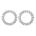 Topaz Sparkling Circle - Sølv - ørestikker 671-S43