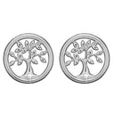 Diamond Tree of Life ørestikker m. labgrown diamant - Sølv - 671-S57