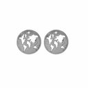 The World ørestikker m. labgrown diamant - Sølv - 671-S72