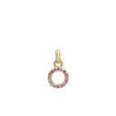 pink cz circle ø10mm