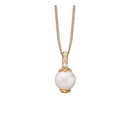 Topaz Pearl vedhæng - Forgyldt sølv - 680-G21