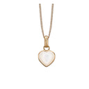 Pearl Heart vedhæng - Forgyldt sølv - 680-G25