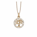 Topaz Tree of Life vedhæng - Forgyldt sølv - 680-G54