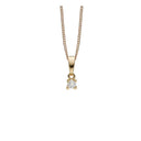 010ct lab grown diamant vedhæng - Forgyldt sølv - 680-G64