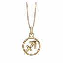 STJERNETEGN SAGITTARIUS/SKYTTE - vedhæng - forgyldt sølv - 680-G67-11