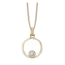 MARGUERITE CIRCLE - vedhæng - forgyldt sølv - 680-G82