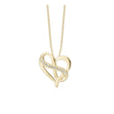 Heart with Eternity - Forgyldt Vedhæng - 680-G96