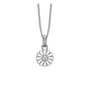 12 mm Marguerit vedhæng sølv - 680-S29