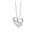 Heart with Eternity - Sølv Vedhæng - 680-S96