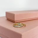 Kleopatra alliancering 3x0,08 H-W/SI 14 karat guld