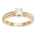 Queen ring 0,43 H-W/SI 14 kt