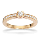 Queen ring 0,22 H-W/SI 14 kt
