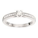 Queen ring 0,22 H-W/SI 14 kt