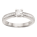 Queen ring 0,33 H-W/SI 14 kt