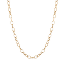 14 kt guld collier ovaler sat sammen Længde 45 cm