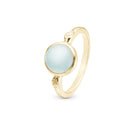 Colourful blue - Forgyldt Ringe - 800-3.26.B