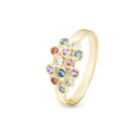 Christina Jewelry Colourful Champagne - Forgyldt Ringe - 800-4.10.B